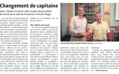 Changement de capitaine.