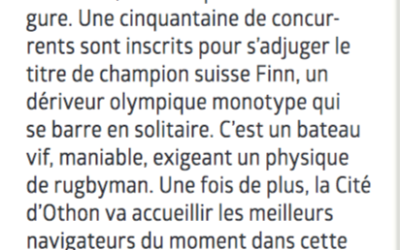 Finn International Swiss Championship, la Région nord vaudois 17 septembre.