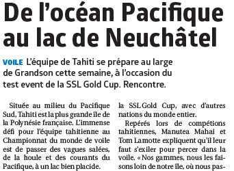 SSL Gold Cup, un vent des îles souffle sur Grandson.