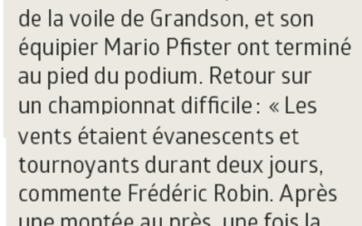 Championnat de France de Corsaire, Frédéric Robin, au pied du podium.