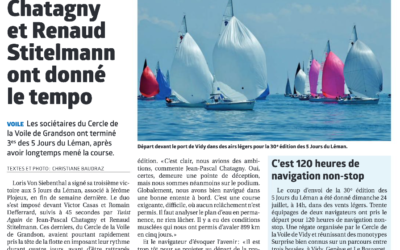 Trois membres du CVG au 5 jours du Léman.