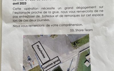 Mise à l’eau de deux bateaux SSL.
