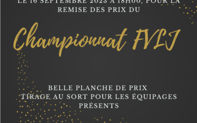 Invitation à la remise des prix du Championnat FVLJ