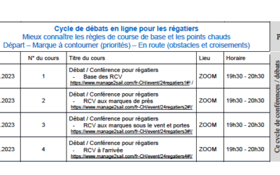Cycle de débats en ligne 2024.