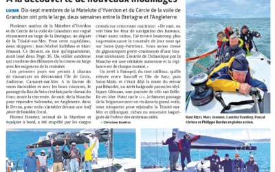 Deux semaines en mer.